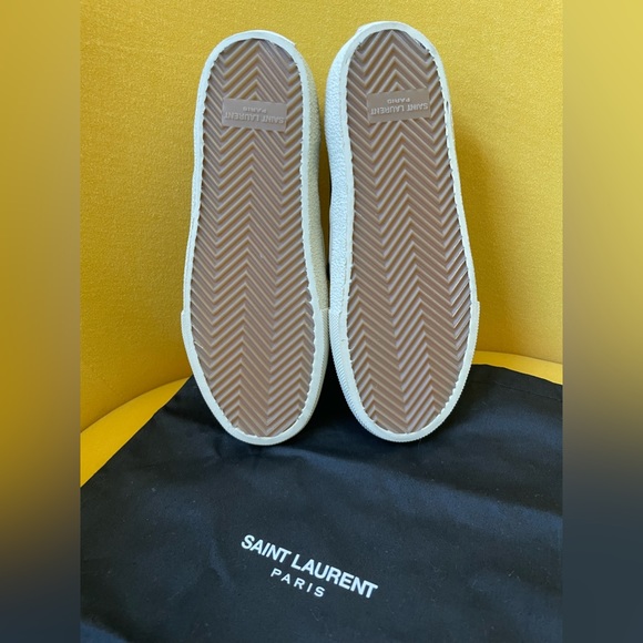 Authentic Saint Laurent Bandana Studded Leather Skate Shoe, Noir, Size 34 1/2 - Picture 9 of 9